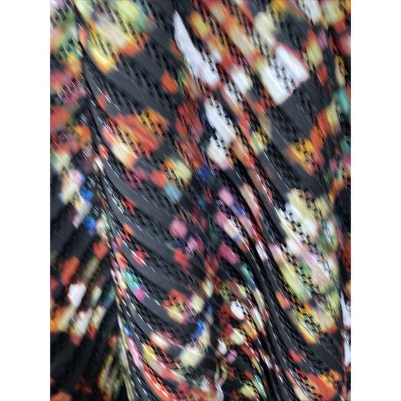 Mossimo Fit & Flare Dress Women’s Multicolor Abstract V Neck Sleeveless Size XL - Picture 4 of 7